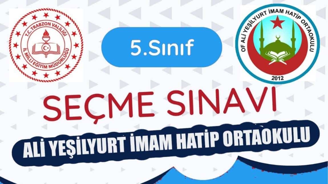 ALİ YEŞİLYURT İHO'DAN 4.SINIFLARA SECME SINAVI